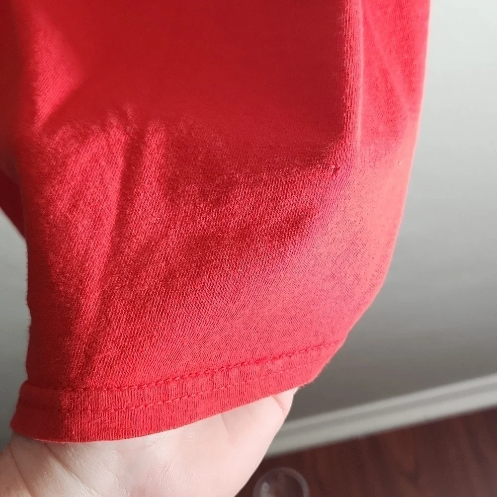 Squareroot Shirt Red tshirt fits a size L - XL NO inside tag see measurements